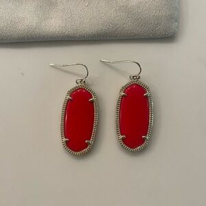 Red Kendra Scott Elle Drop Earrings